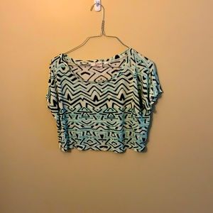 Aztec pattern crop top Forever21